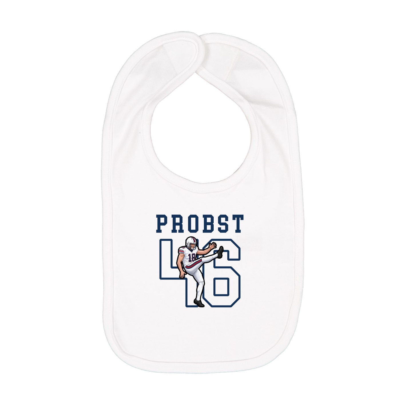 Infant Bib — Shirsey in White