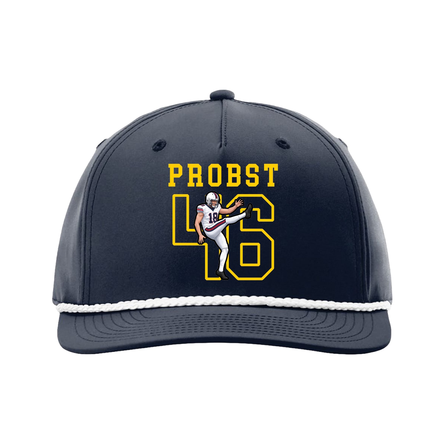 Five-Panel Classic Rope Cap — Shirsey in Navy