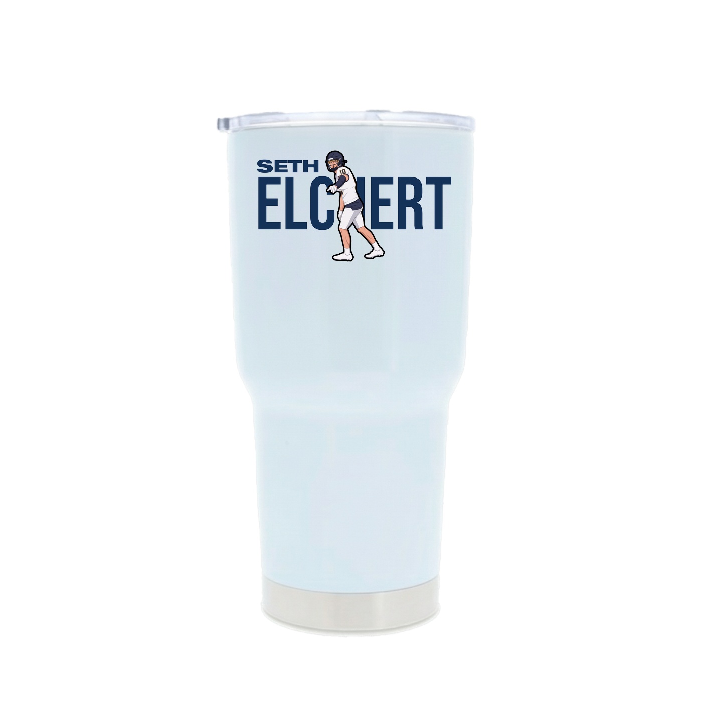 30oz Stainless Steel Tumbler — Player Name in White