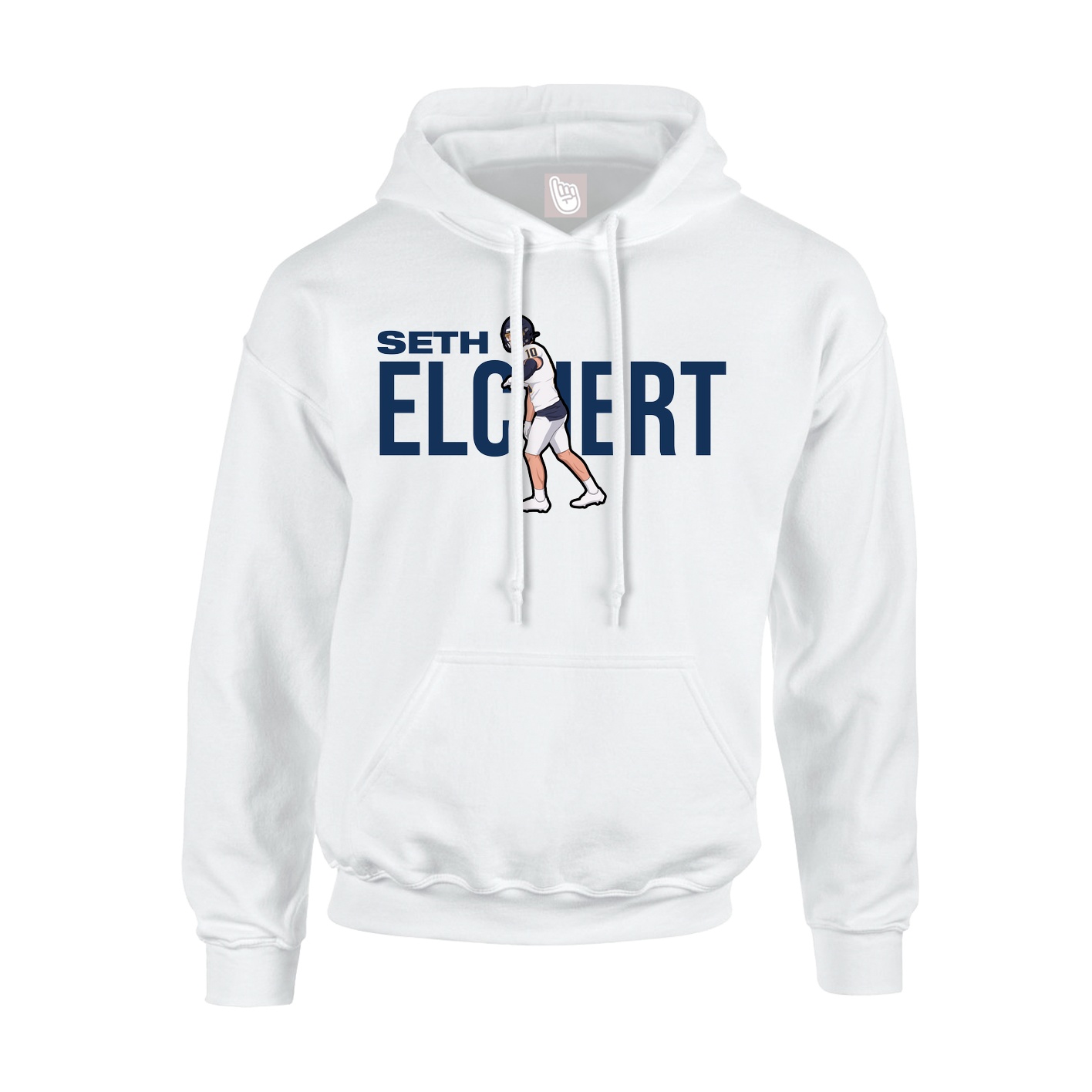 Youth Hoodie — Player Name in White