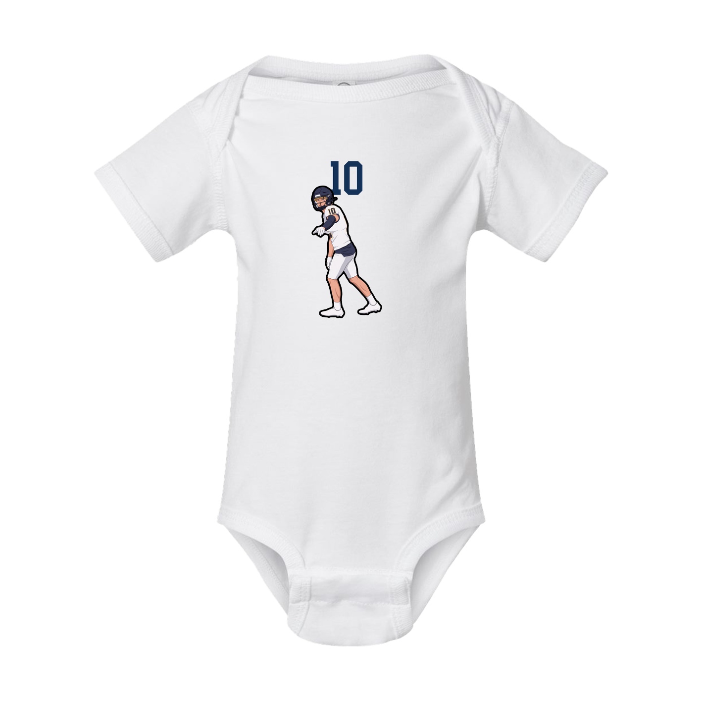 Baby Onesie — Number Top in White