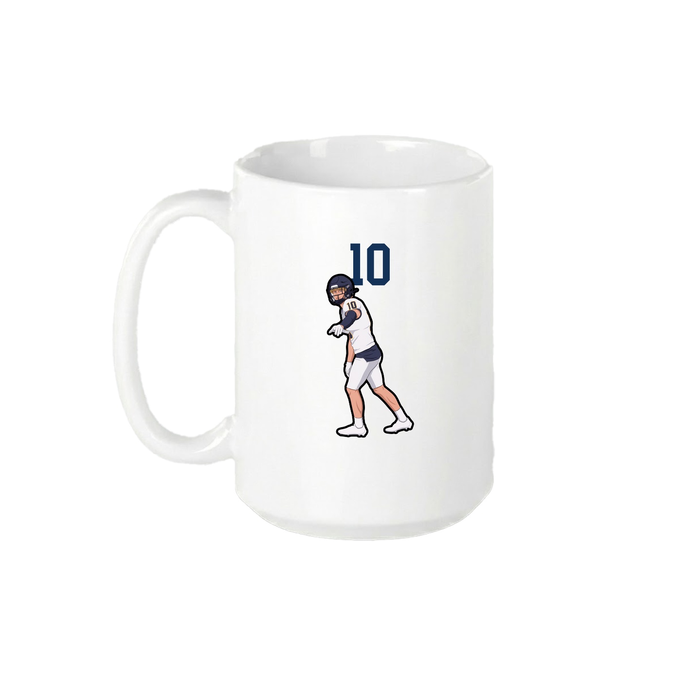 15oz Coffee Mug — Number Top in White