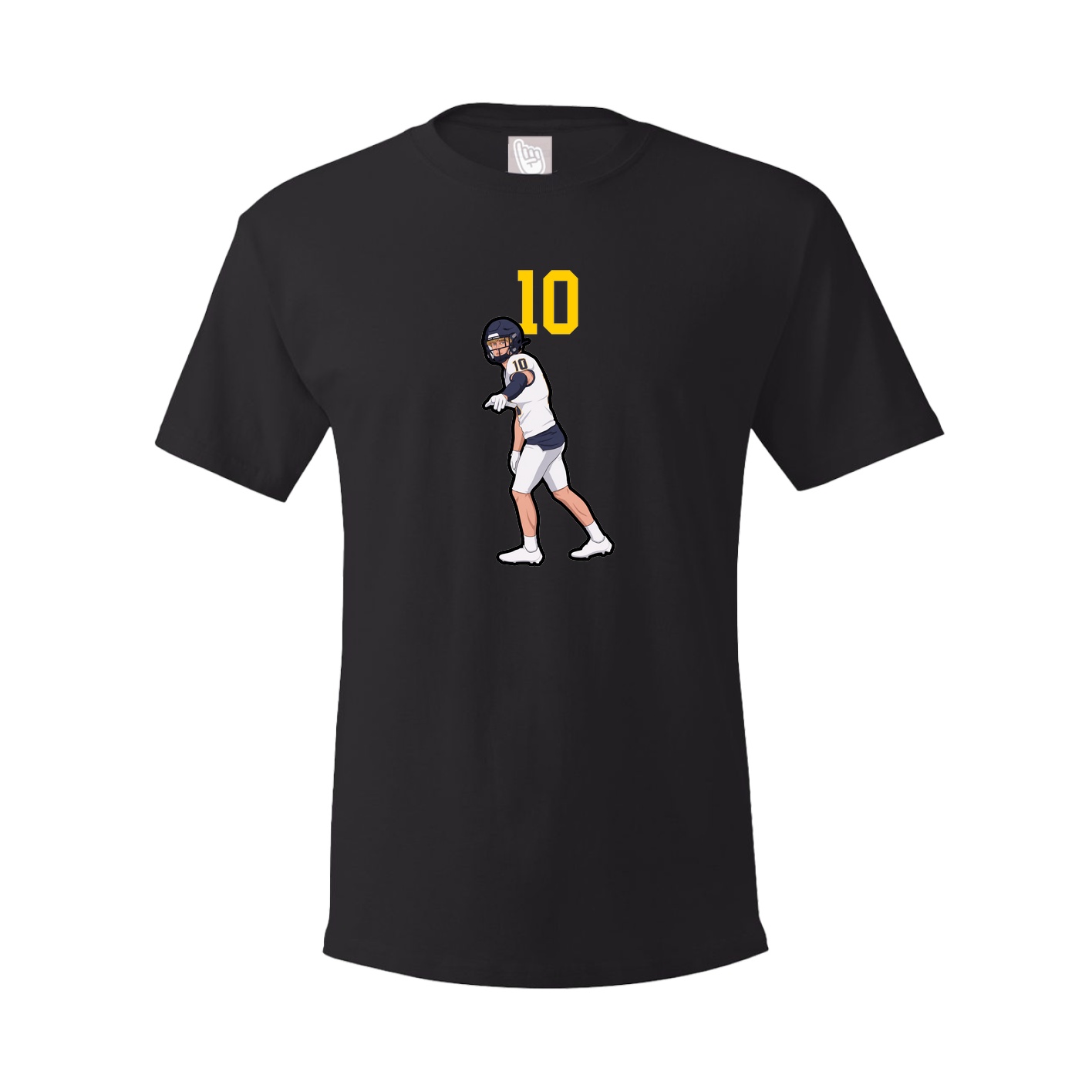 Youth Tee — Number Top in Black