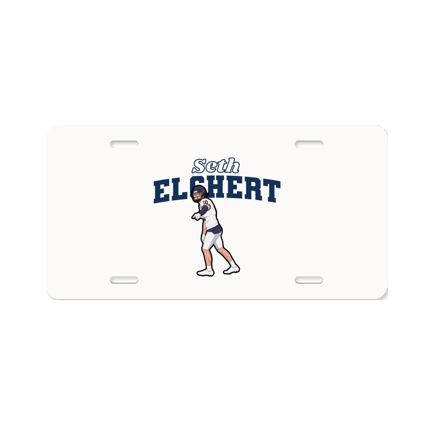 License Plate — Name Arch in Classic