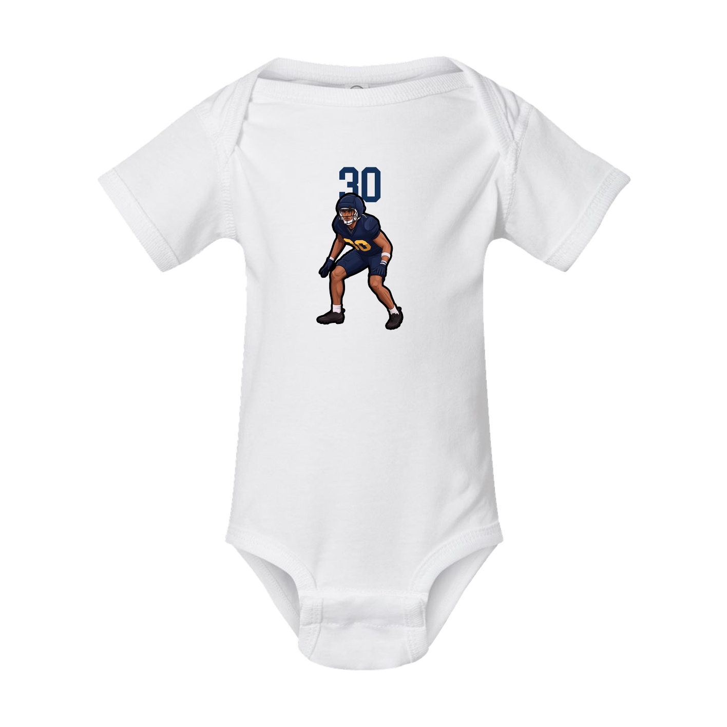 Baby Onesie — Number Top in White