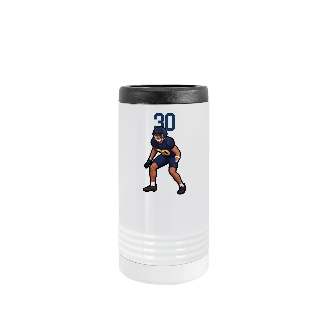 Slim Beverage Holder — Number Top in White