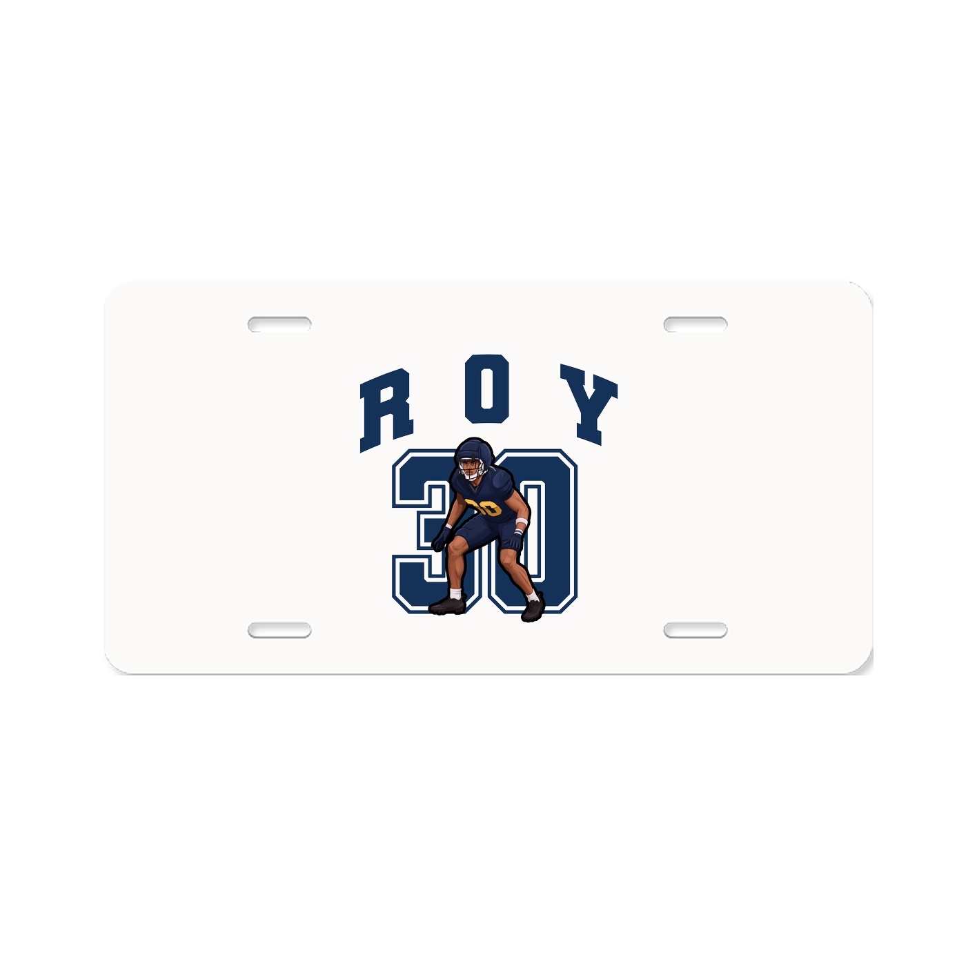 License Plate — Number in Classic