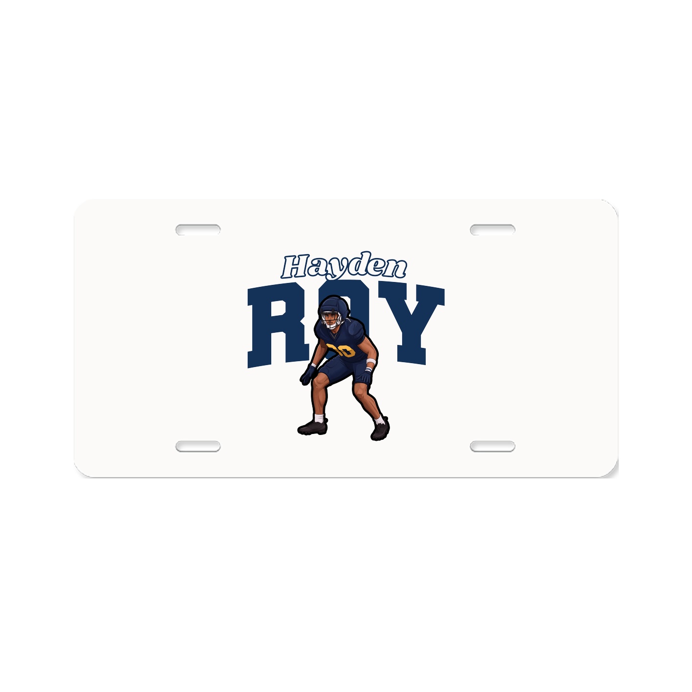 License Plate — Name Arch in Classic