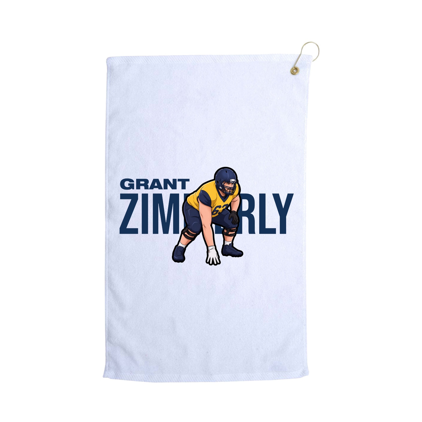 Golf Towel — Player Name in White