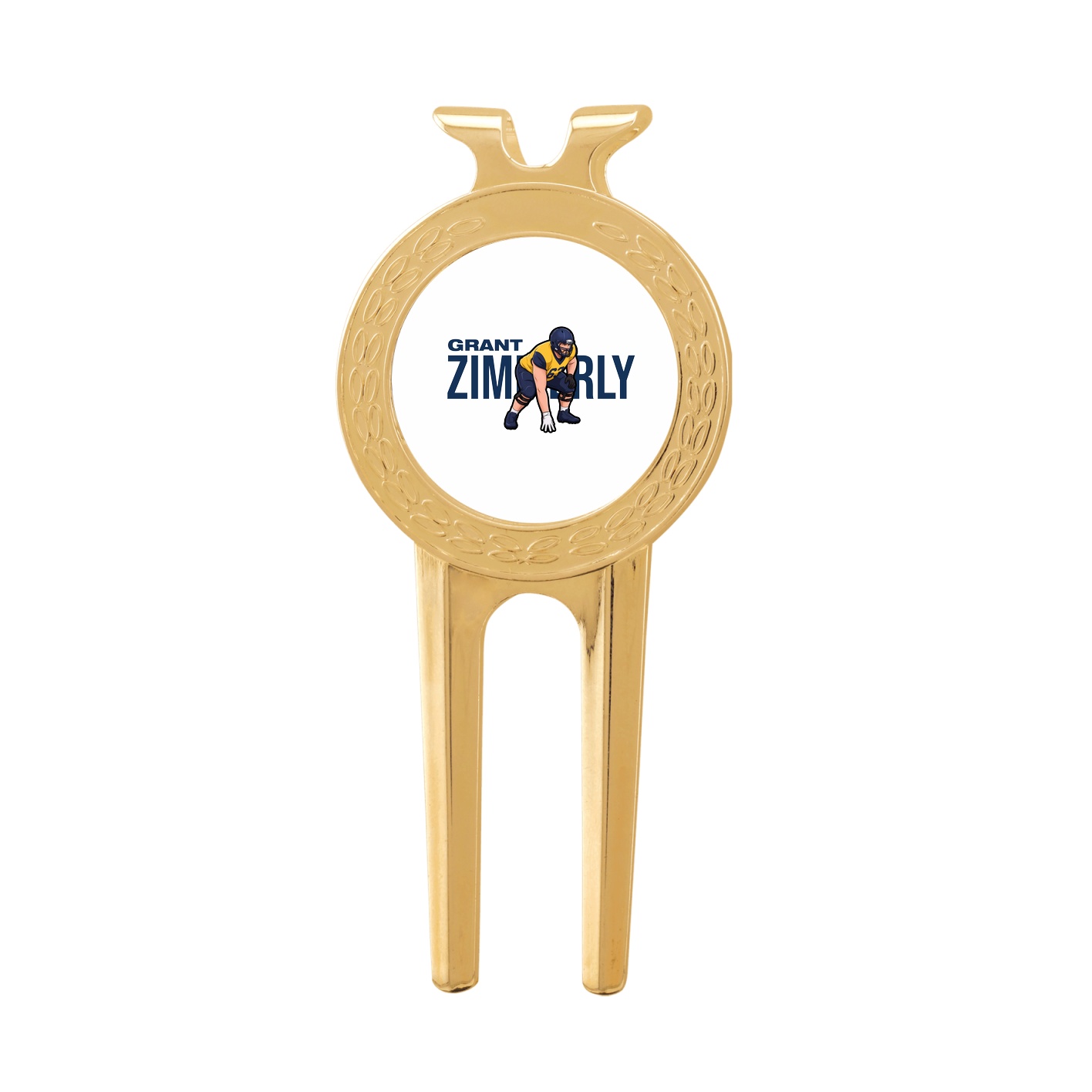 Divot Tool with Ball Marker — Player Name in Classic