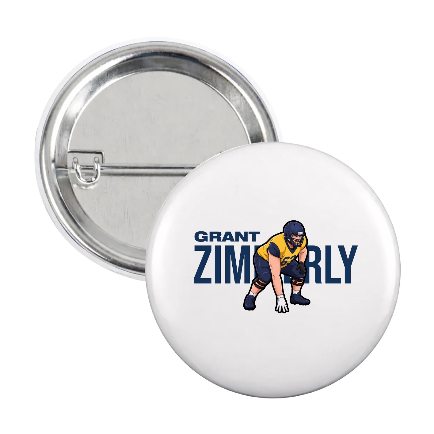 Game Day Button — Player Name in White