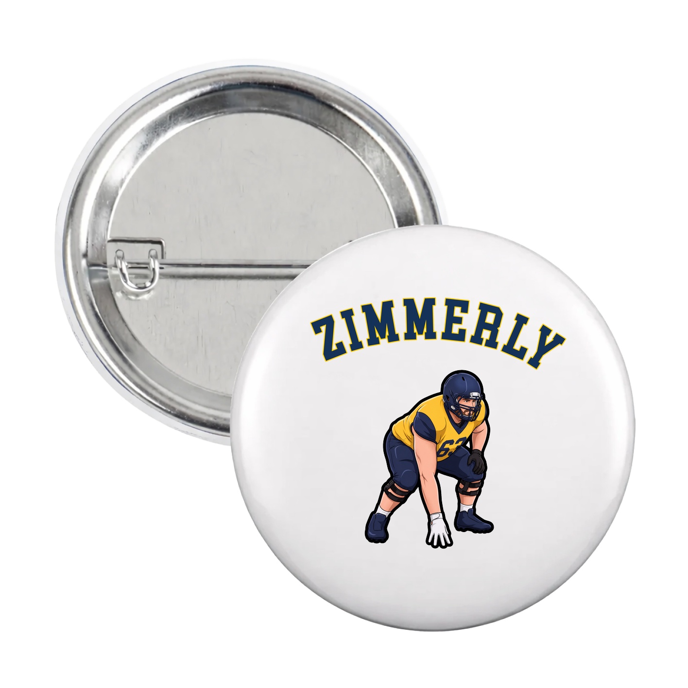 Game Day Button — Shirsey Arch in White