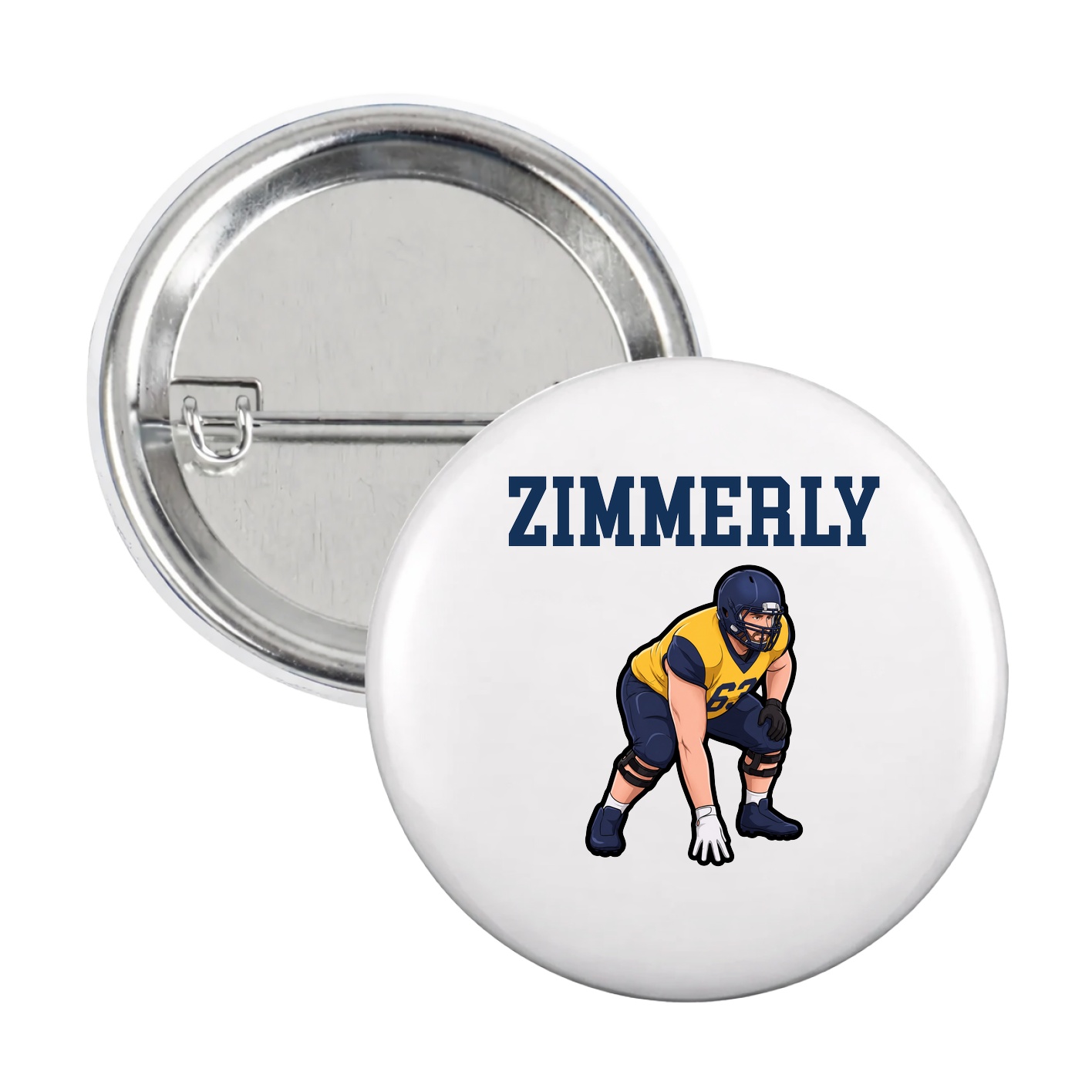 Game Day Button — Shirsey in White