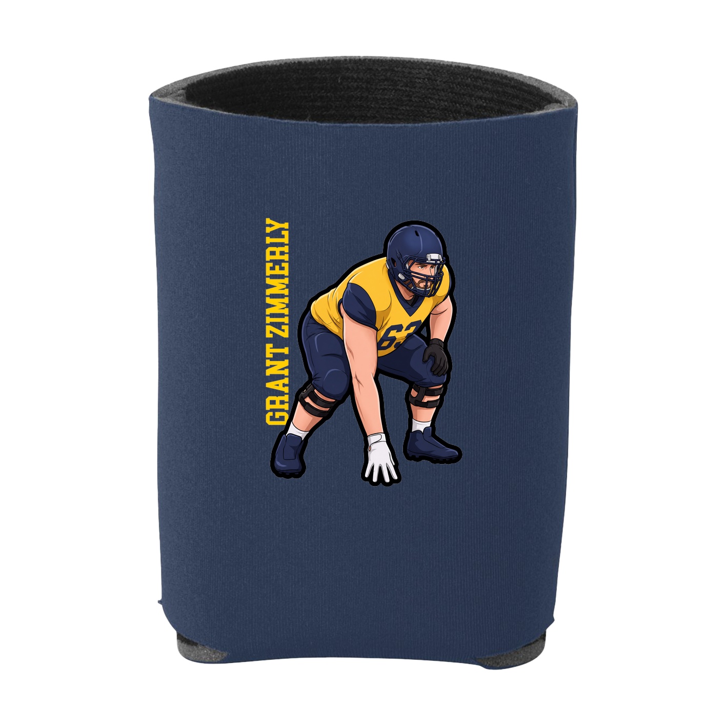 Can Holder — Name Vertical in Navy