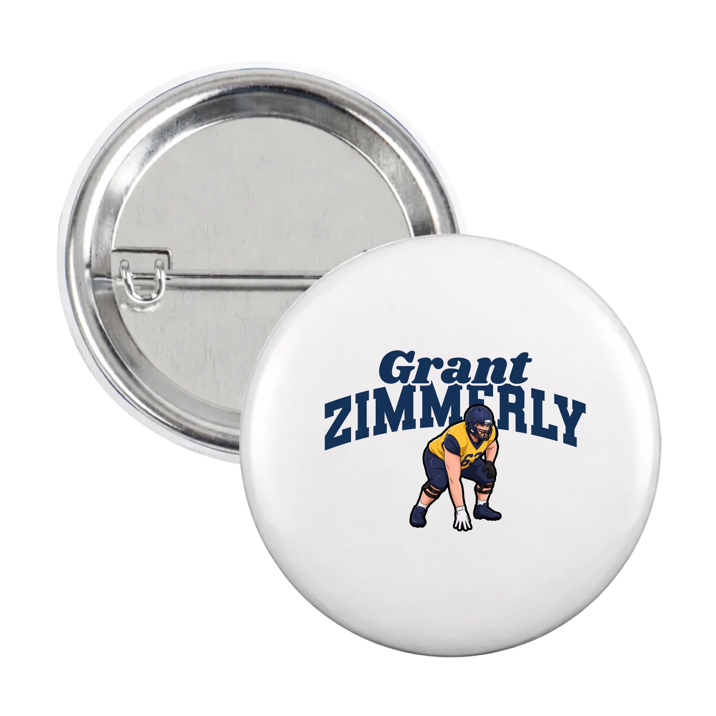 Game Day Button — Signature Arch in White