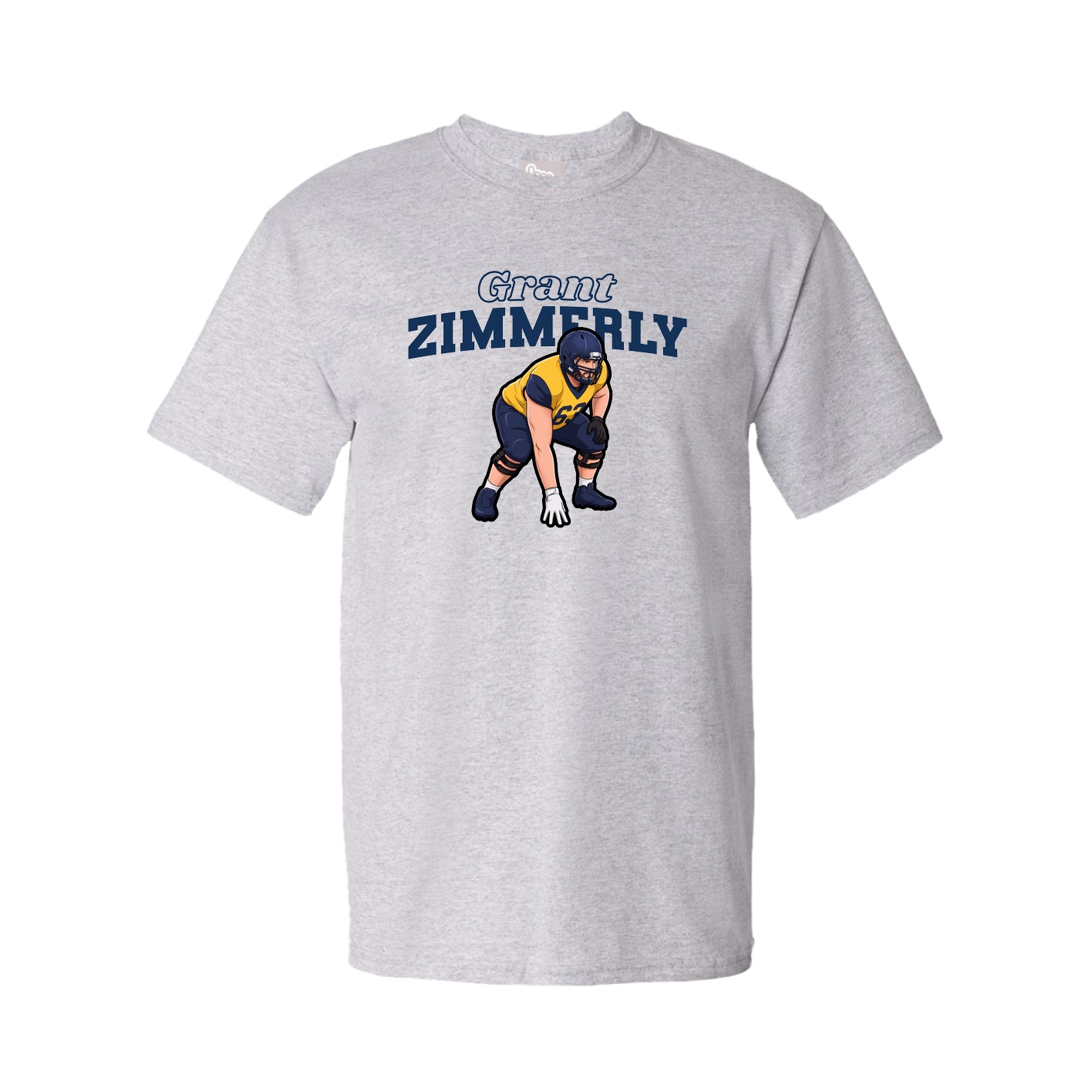 Youth Tee — Name Arch in Grey