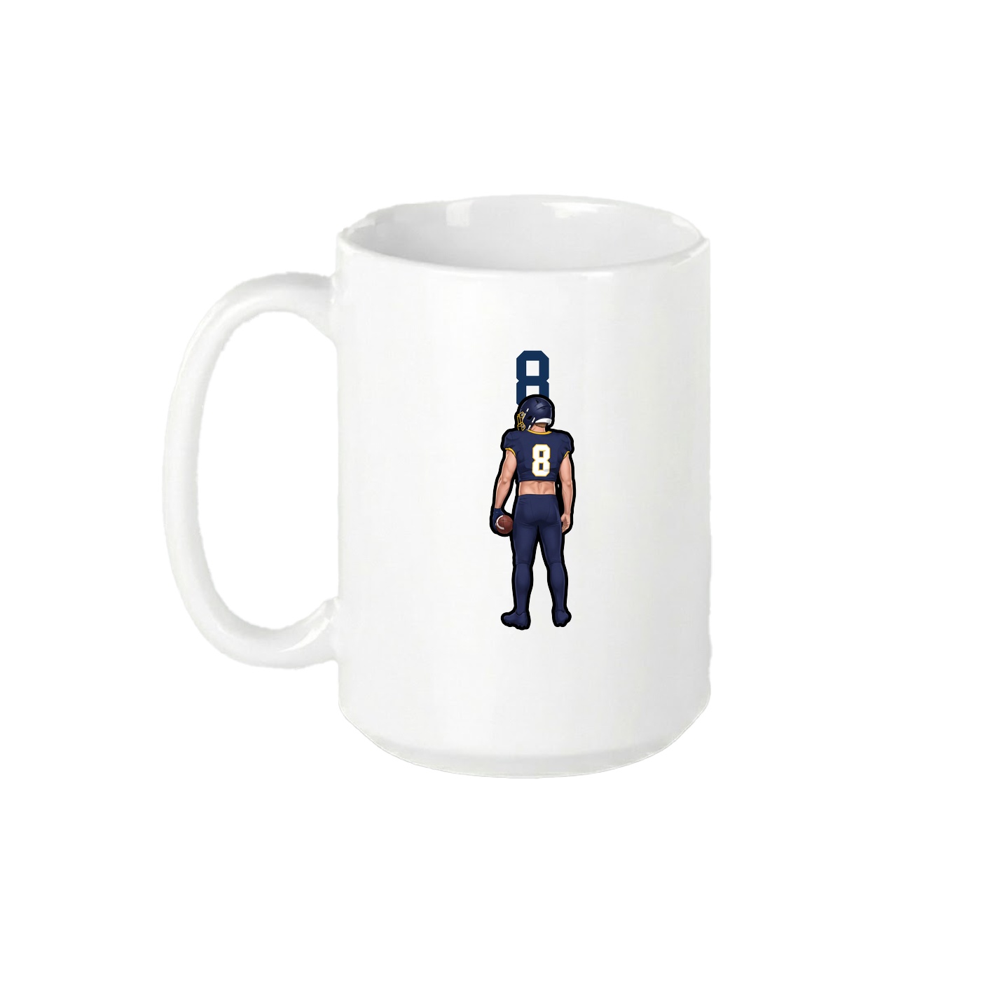 15oz Coffee Mug — Number Top in White