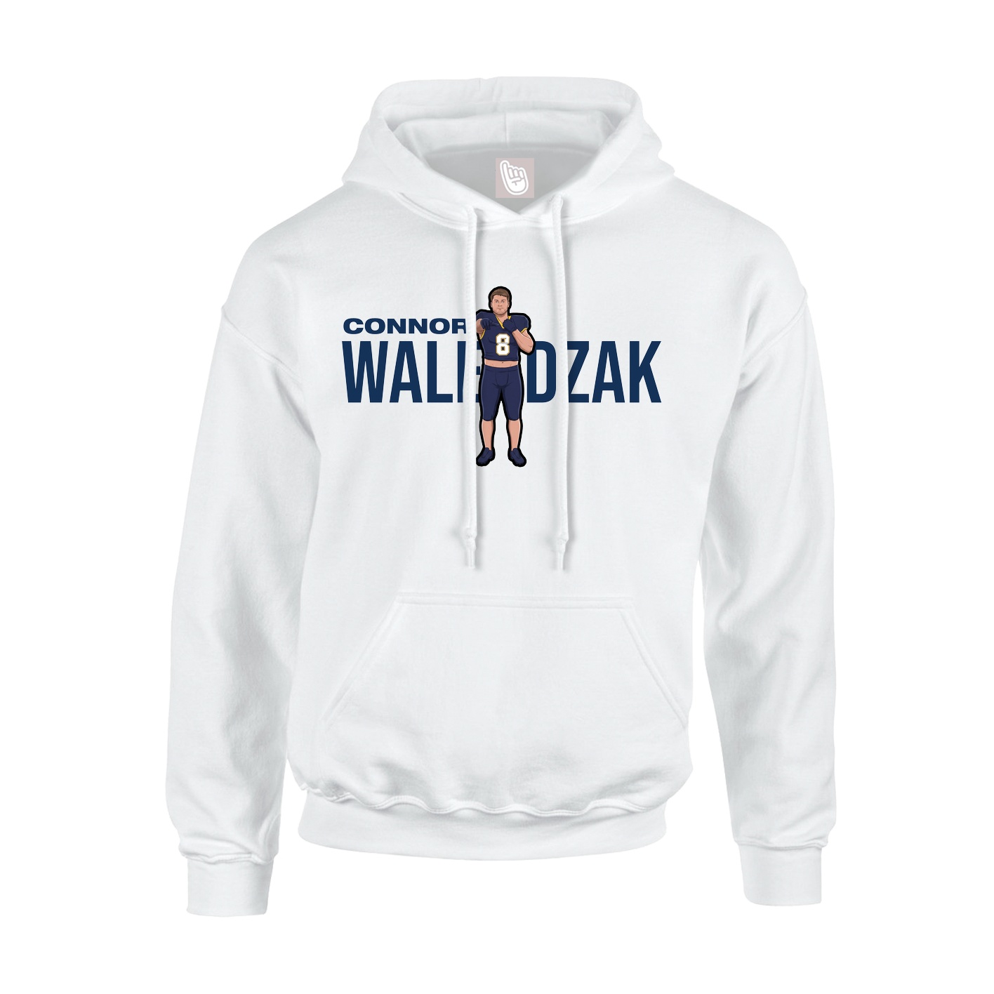 Youth Hoodie — Player Name in White