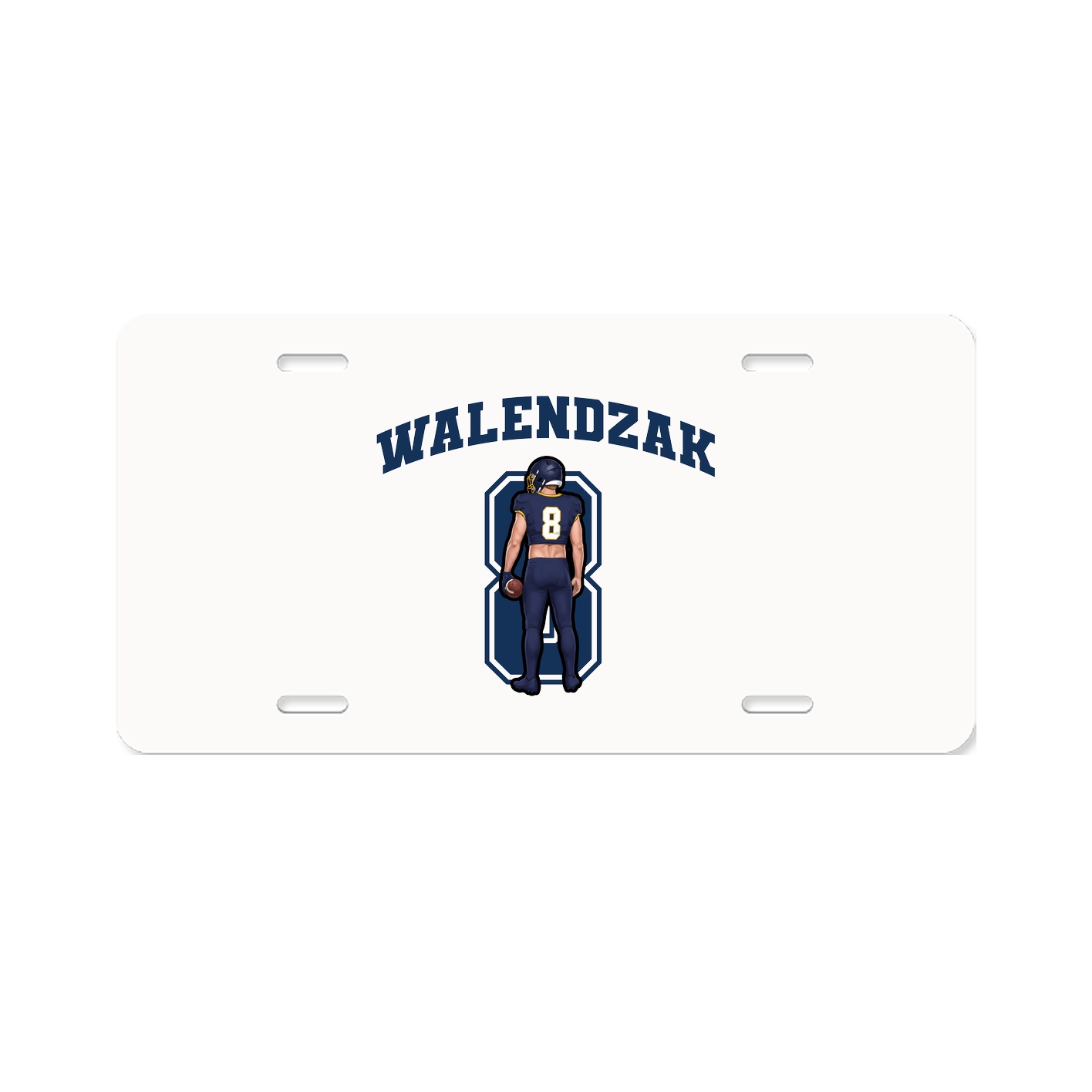 License Plate — Number in Classic