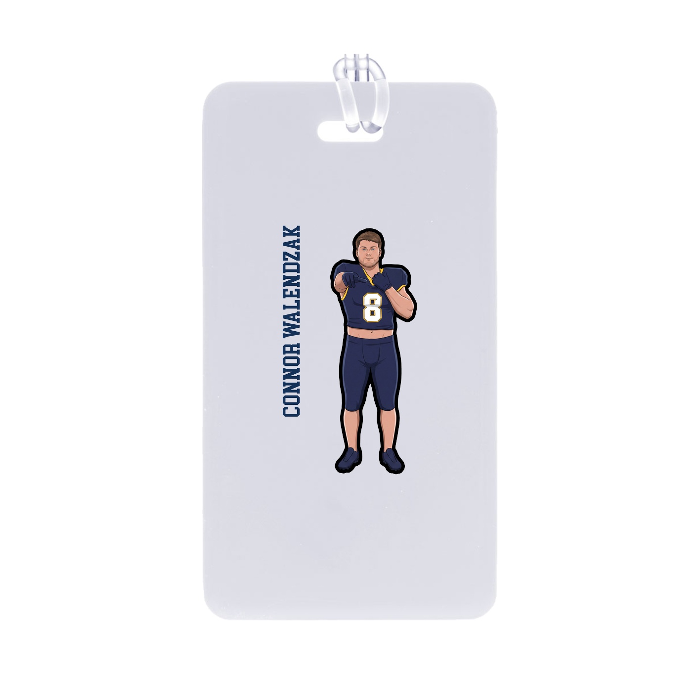 Bag Tag — Name Vertical in Classic