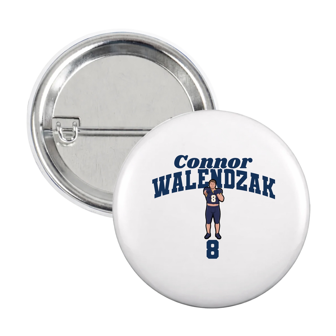 Game Day Button — Signature Arch in White