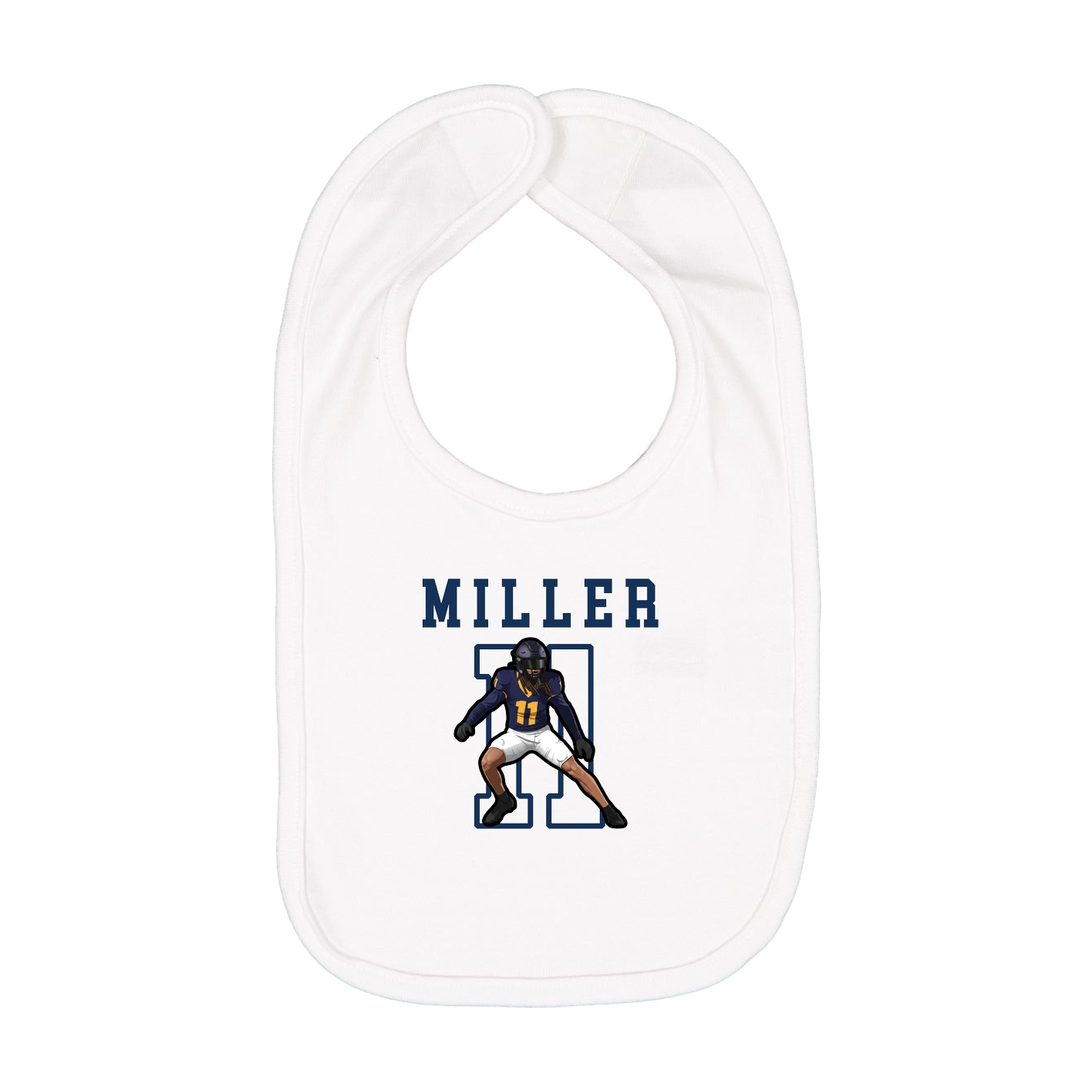 Infant Bib — Shirsey in White