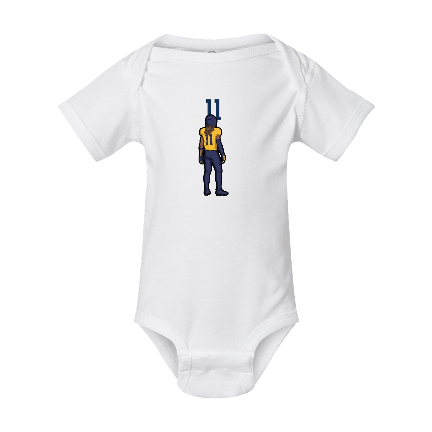Baby Onesie — Number Top in White