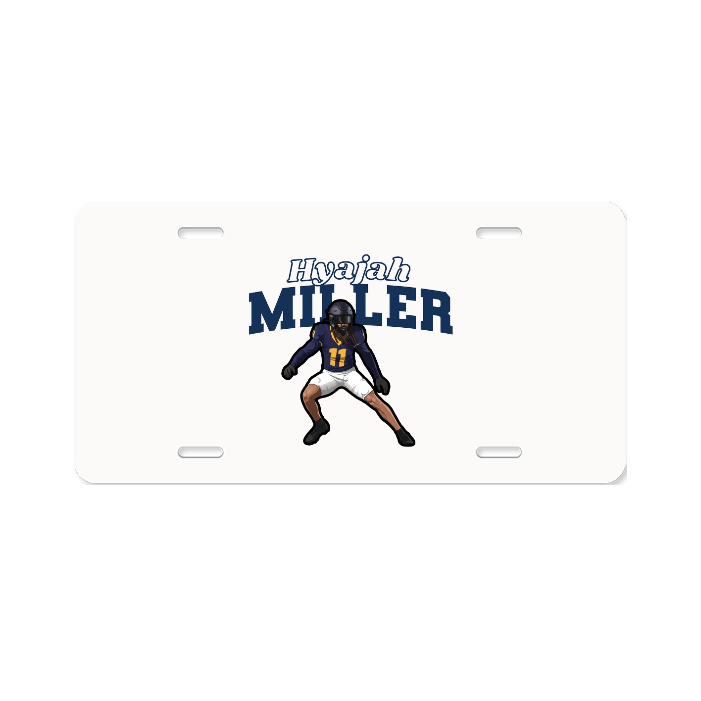 License Plate — Name Arch in Classic