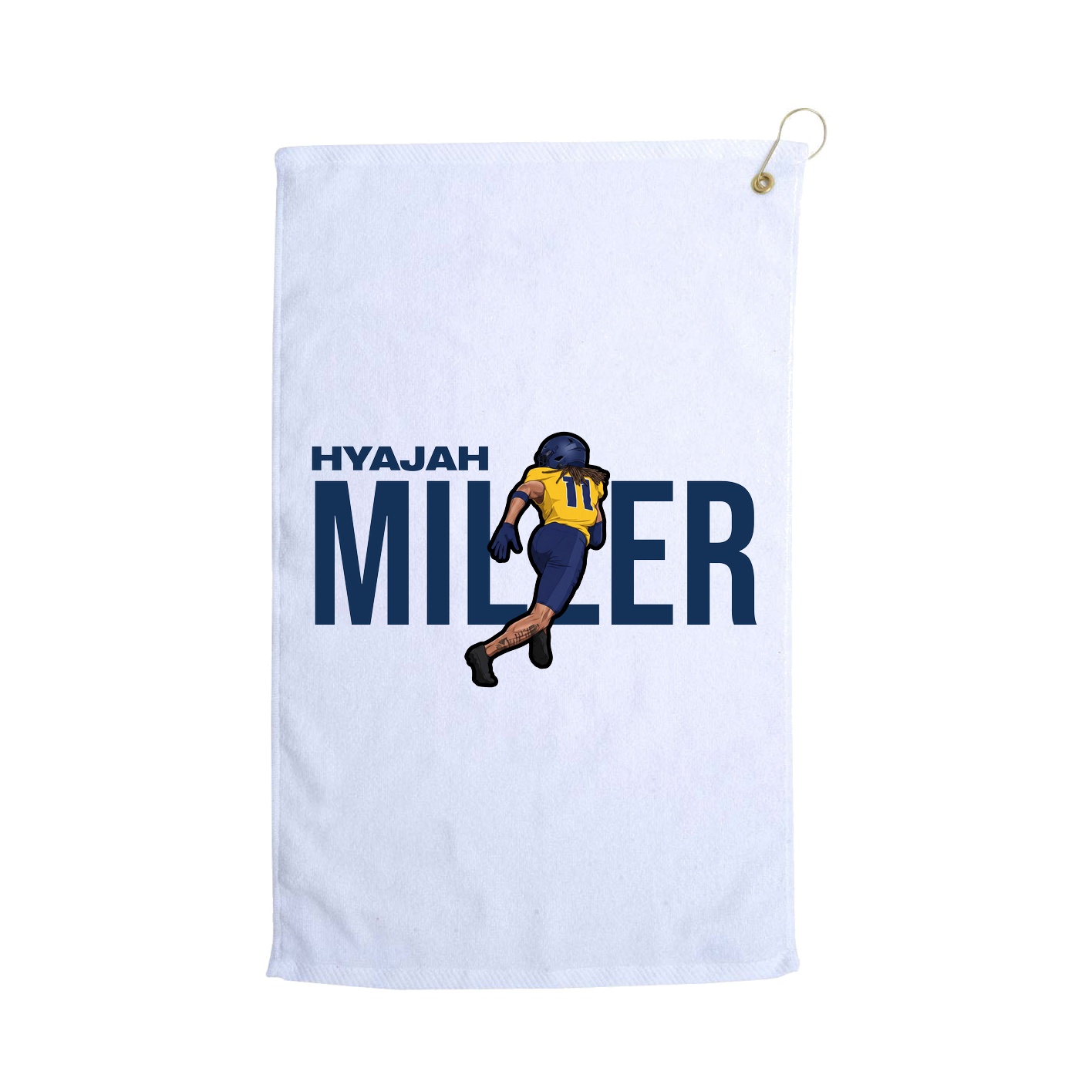 Golf Towel — Player Name in White