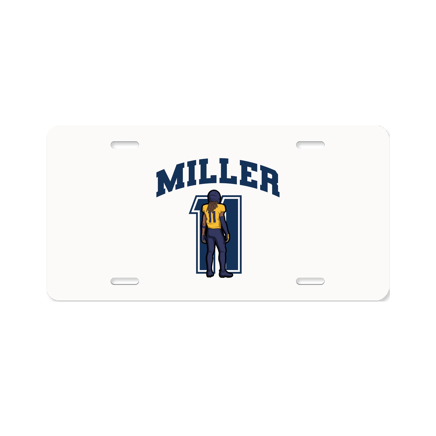 License Plate — Number in Classic