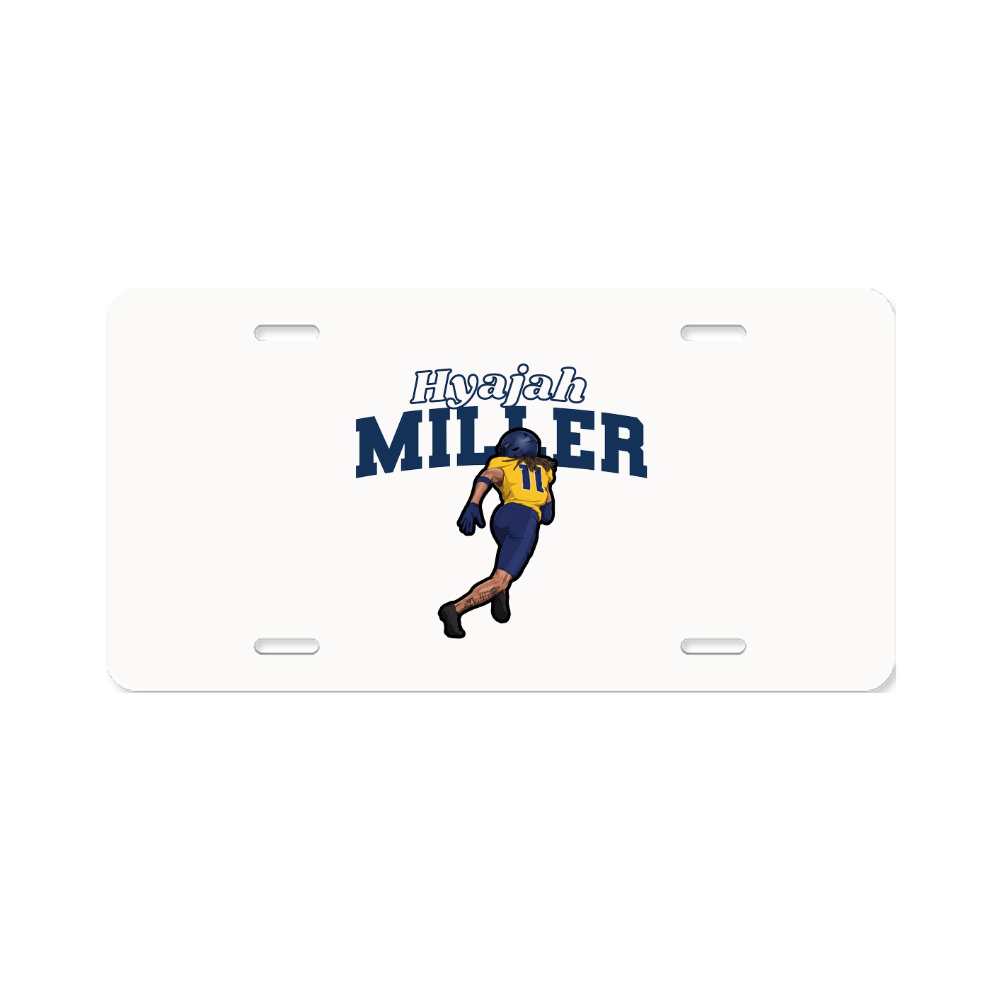 License Plate — Name Arch in Classic