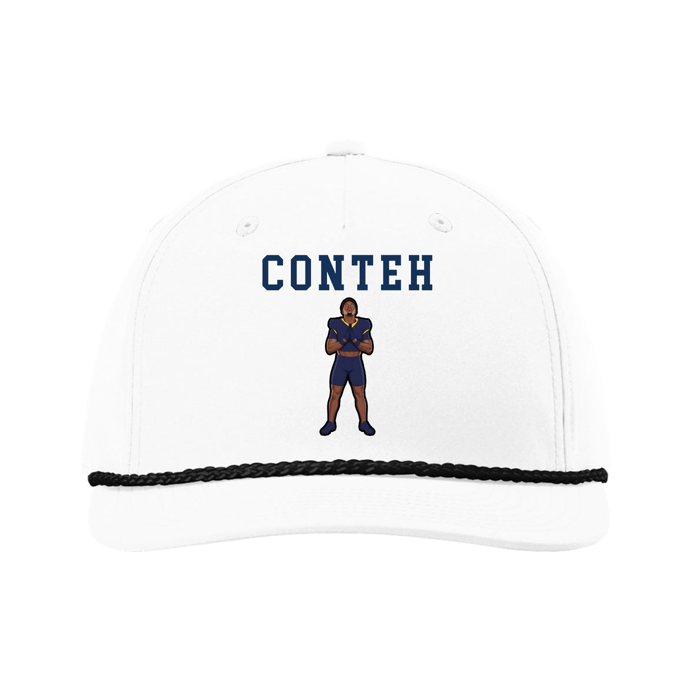 Five-Panel Classic Rope Cap — Shirsey in White