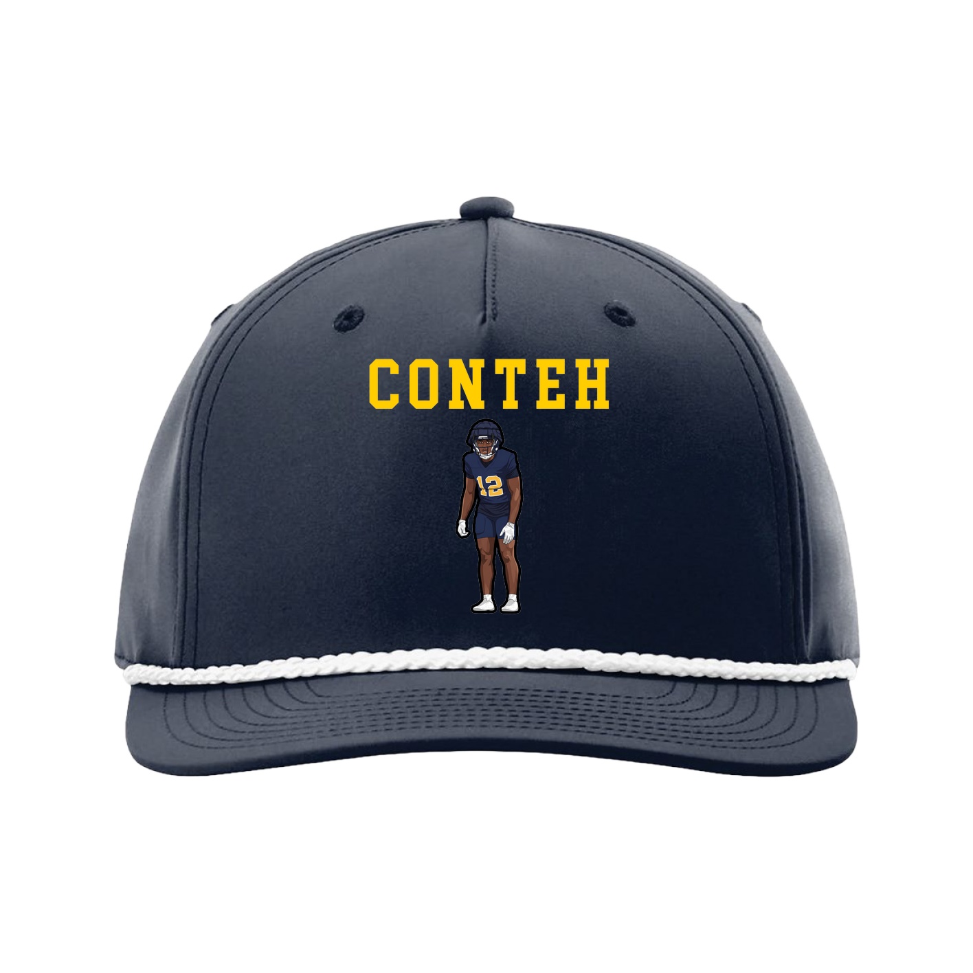 Five-Panel Classic Rope Cap — Shirsey in Navy