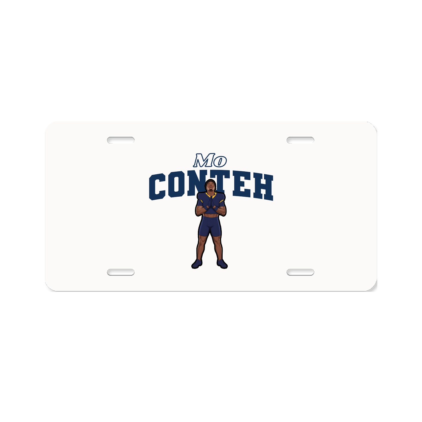 License Plate — Name Arch in Classic