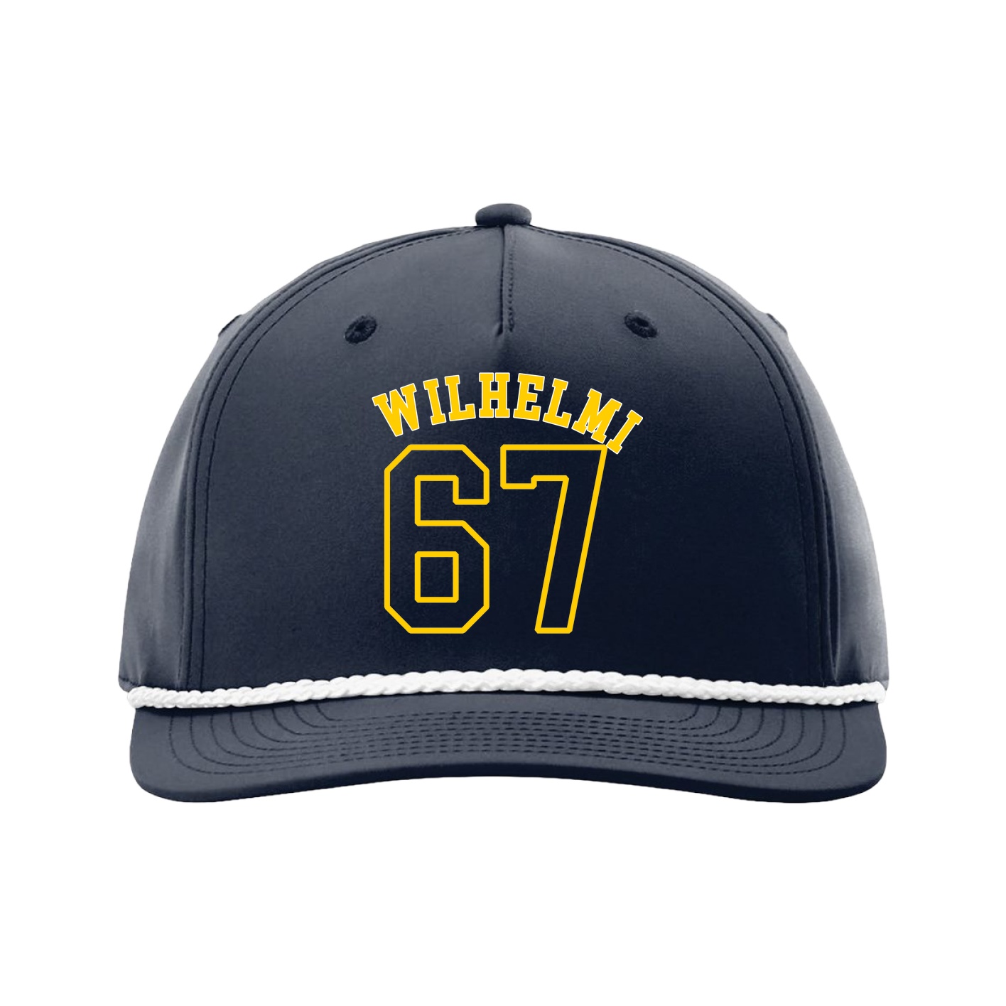 Five-Panel Classic Rope Cap — Shirsey Arch in Navy