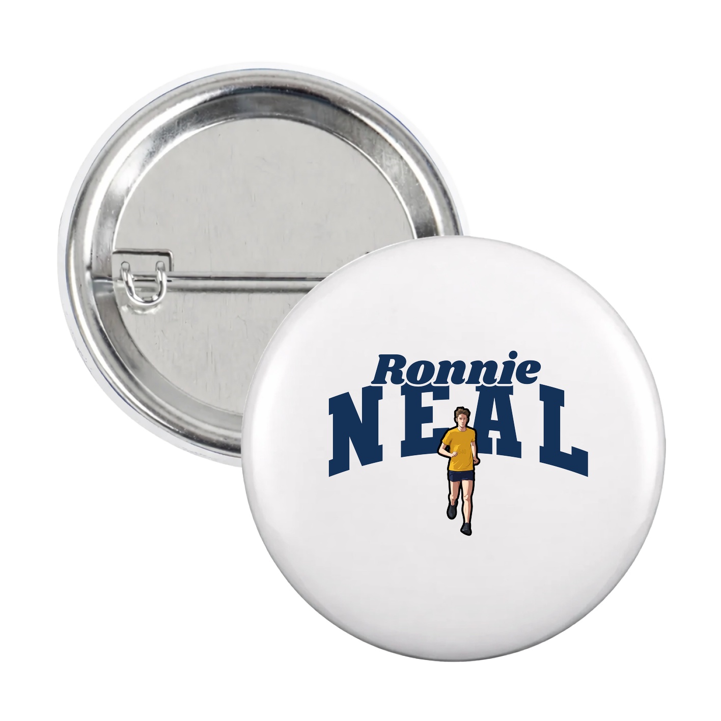 Game Day Button — Signature Arch in White