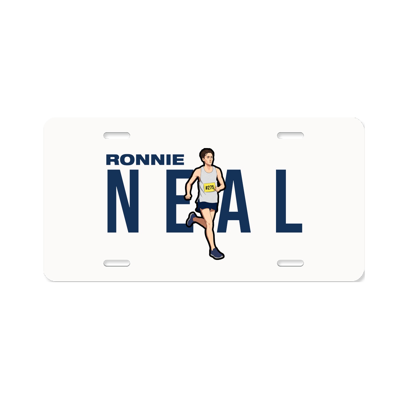 License Plate — Player Name in Classic