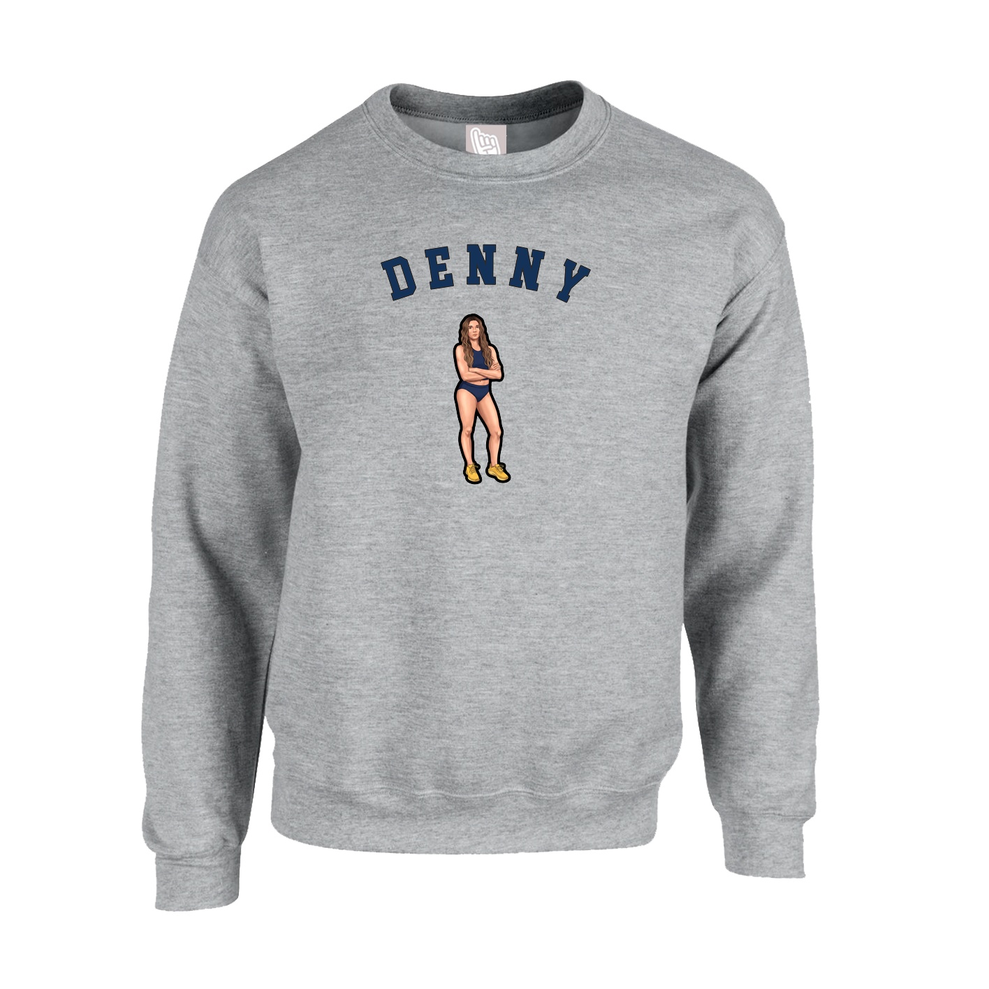 Fleece Crew — Shirsey Arch in Grey