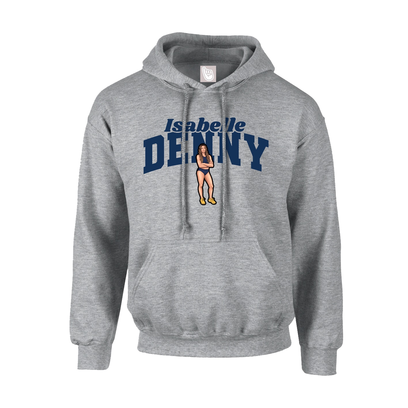 Youth Hoodie — Signature Arch in Grey