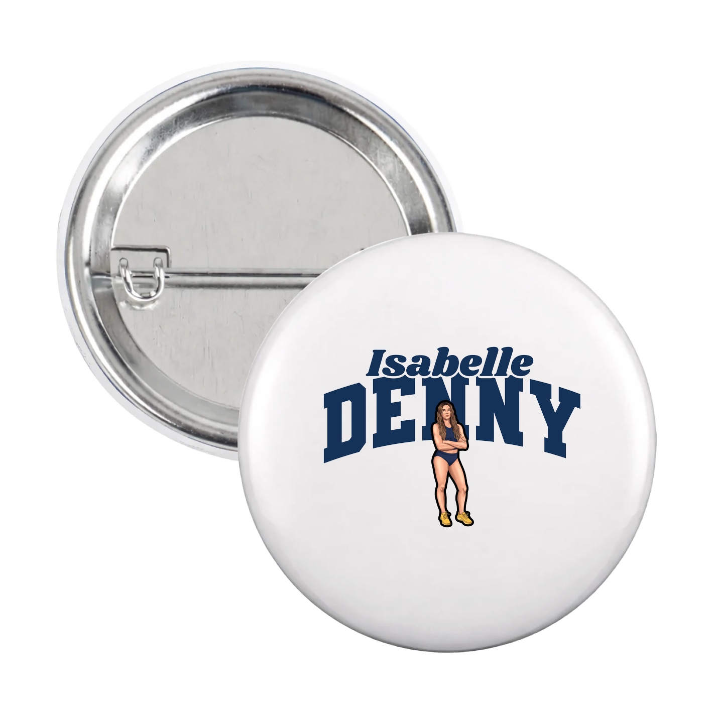 Game Day Button — Signature Arch in White