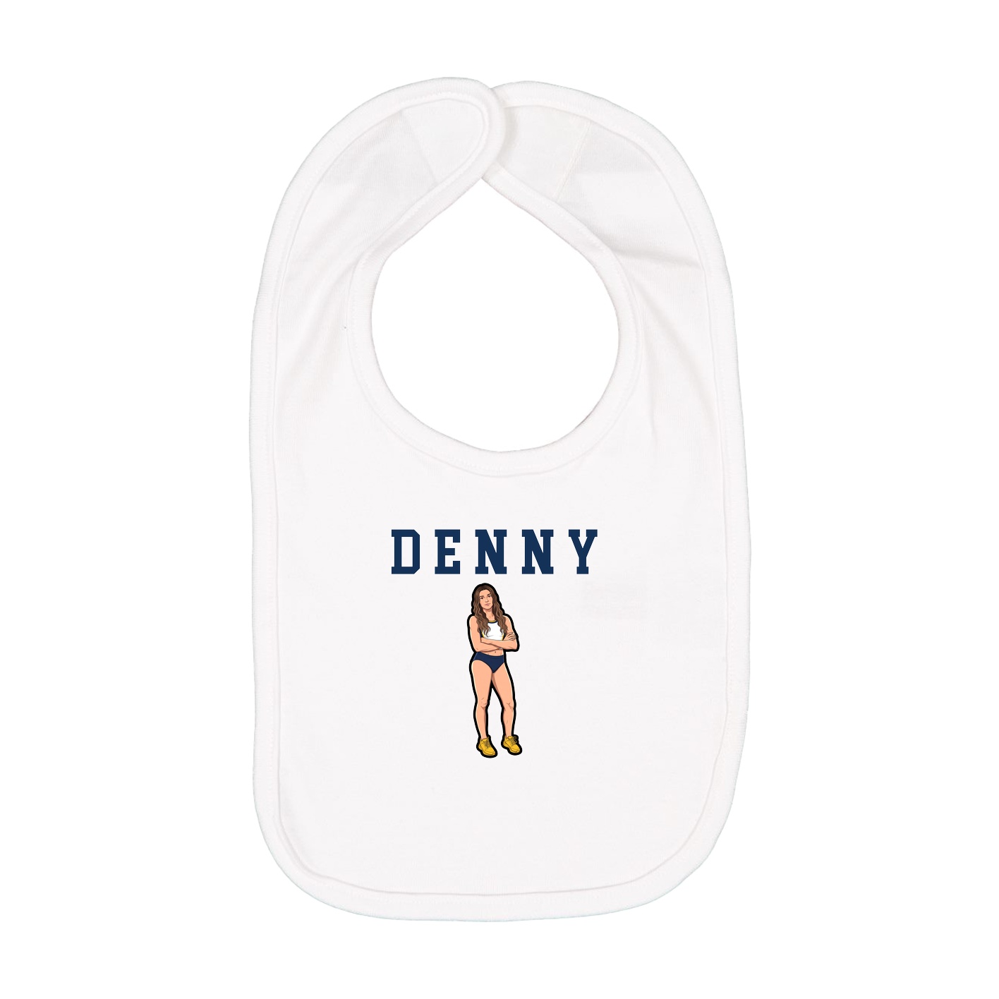 Infant Bib — Shirsey in White