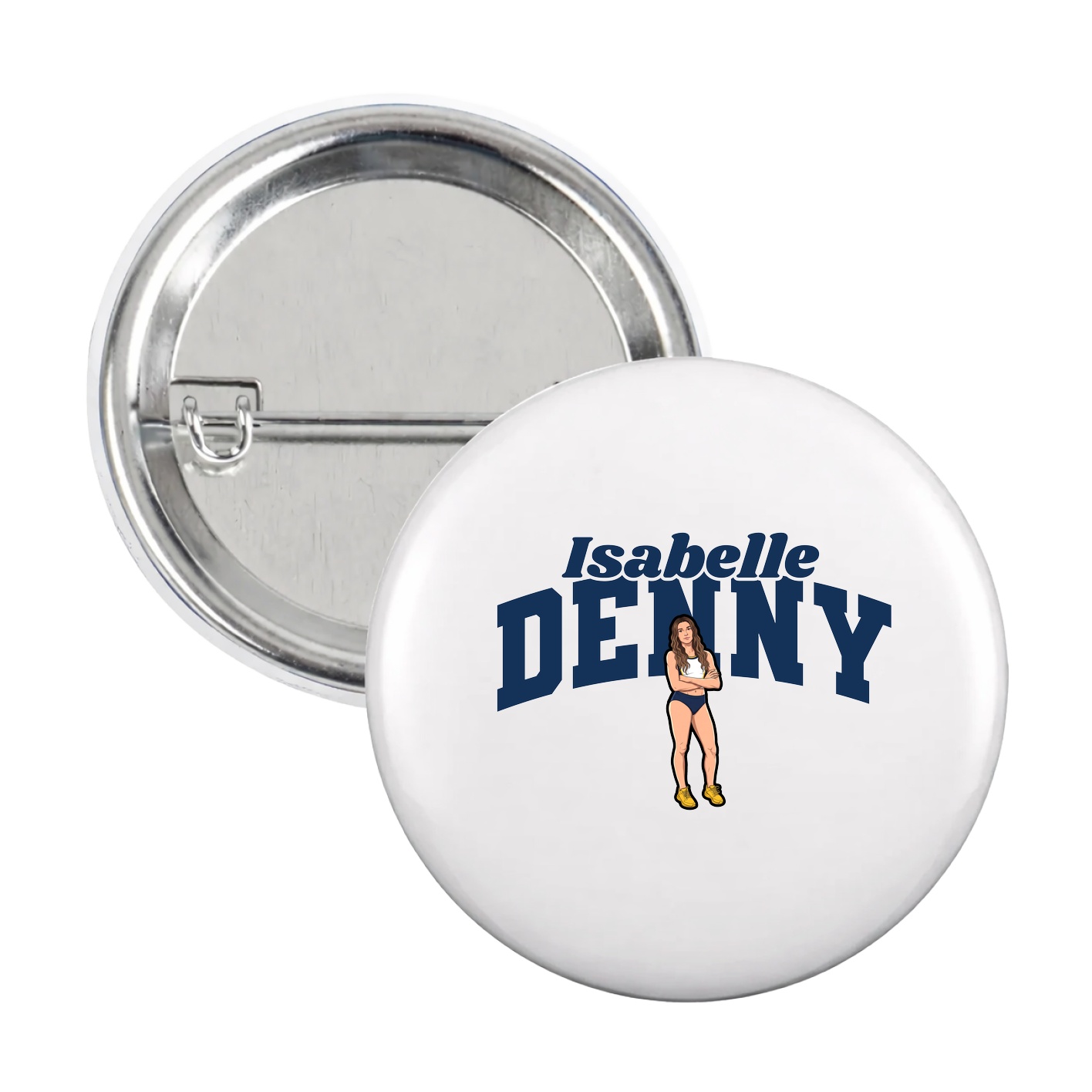 Game Day Button — Signature Arch in White