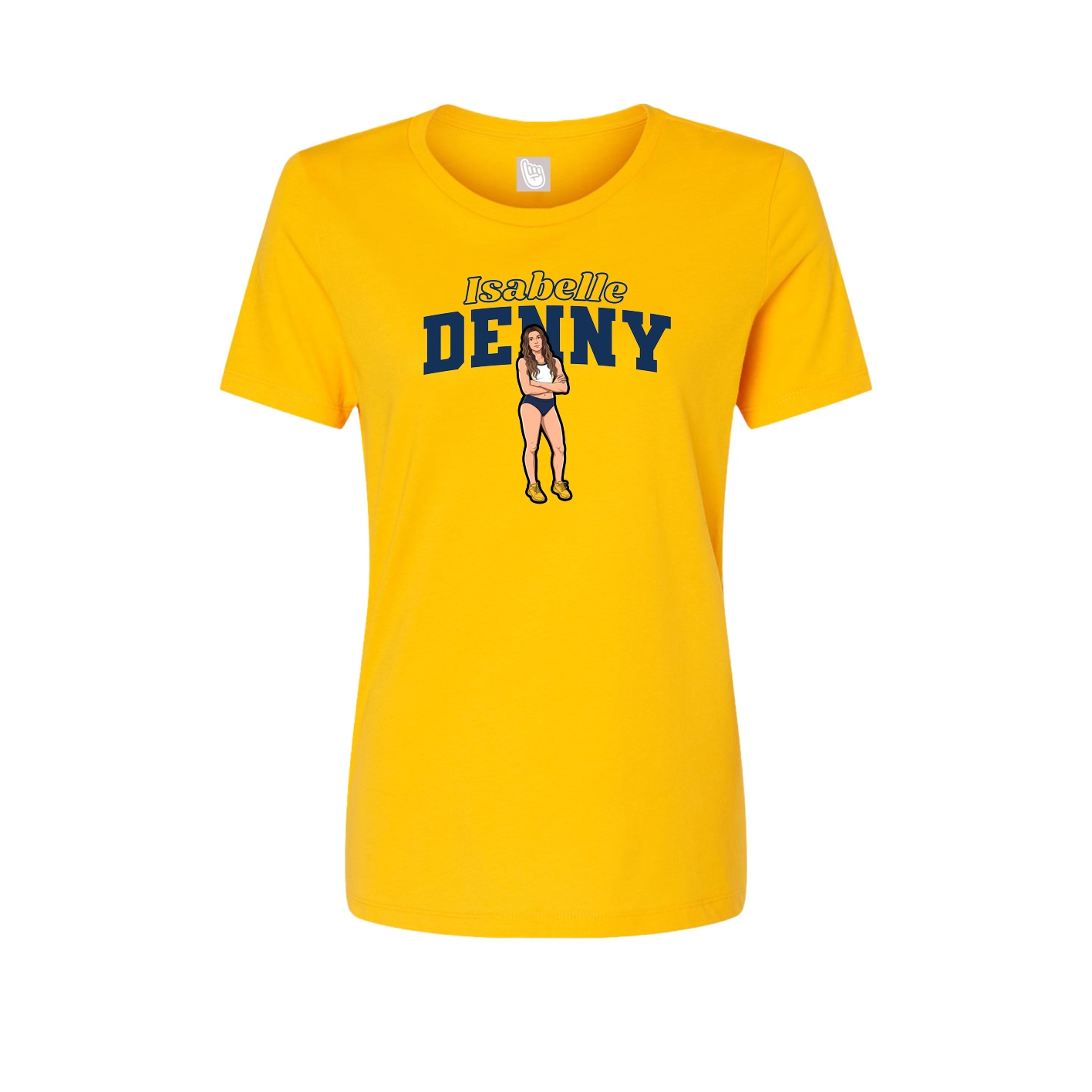 Womens Tee — Name Arch in Gold