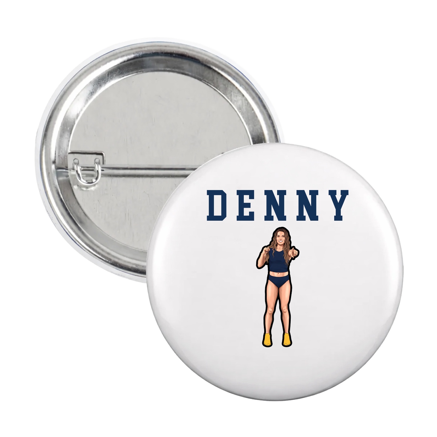 Game Day Button — Shirsey in White