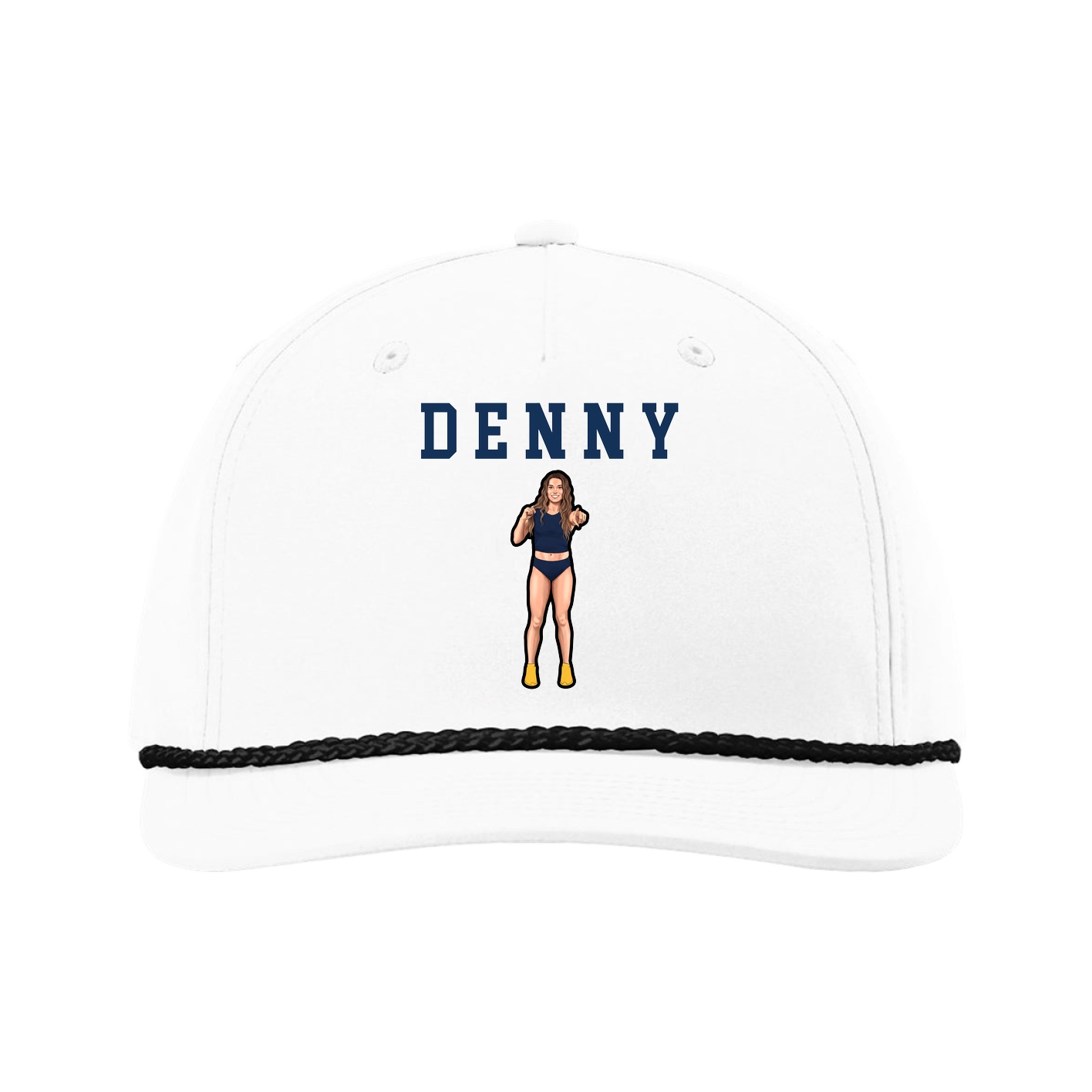Five-Panel Classic Rope Cap — Shirsey in White