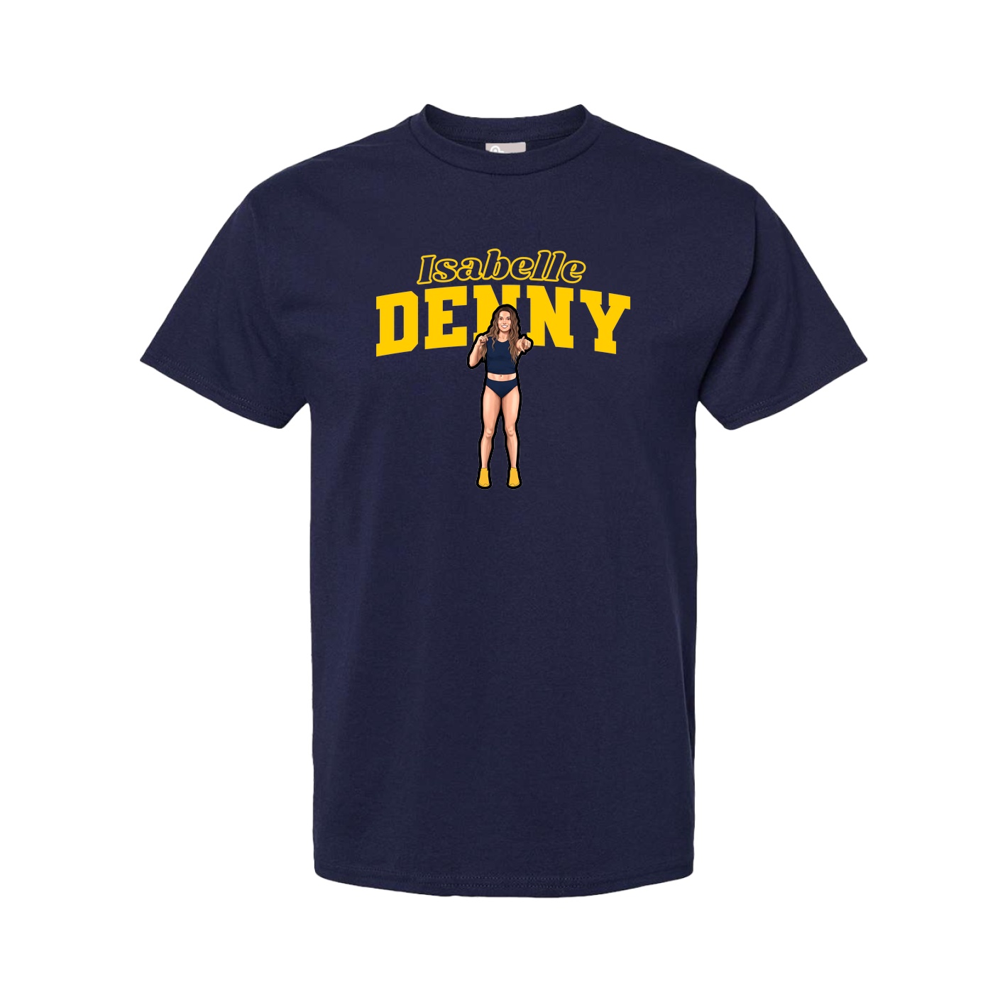 Youth Tee — Name Arch in Navy