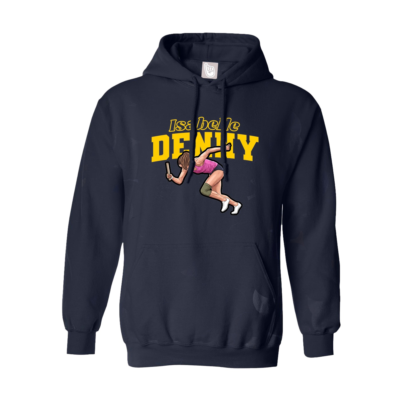 Hoodie — Name Arch in Navy