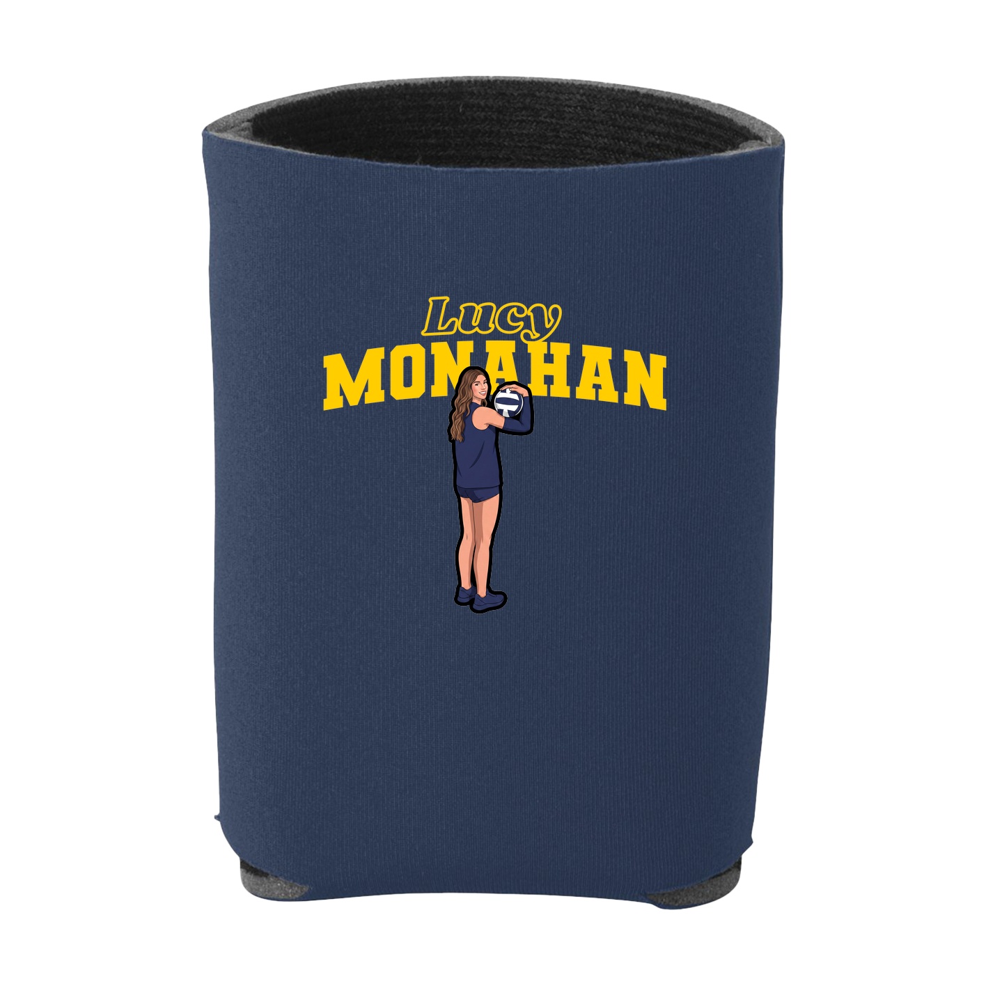 Can Holder — Name Arch in Navy