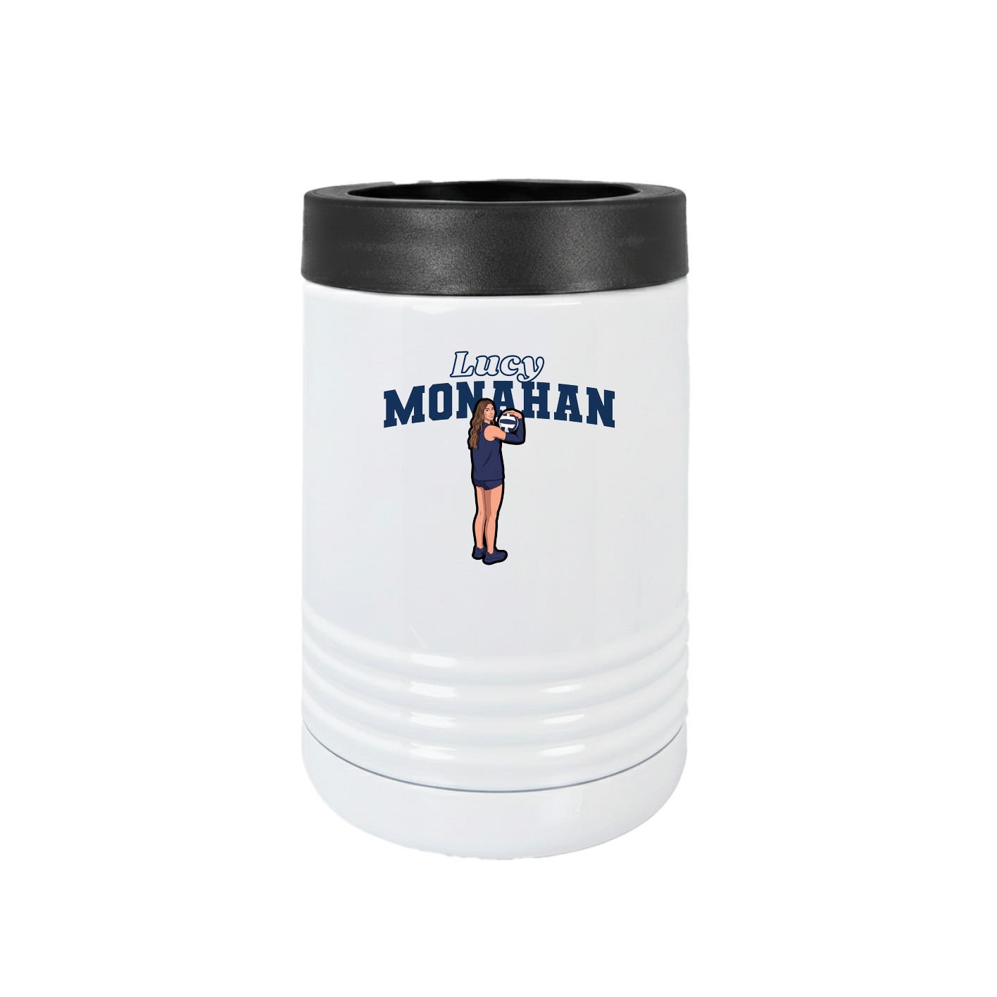 Beverage Holder — Name Arch in White