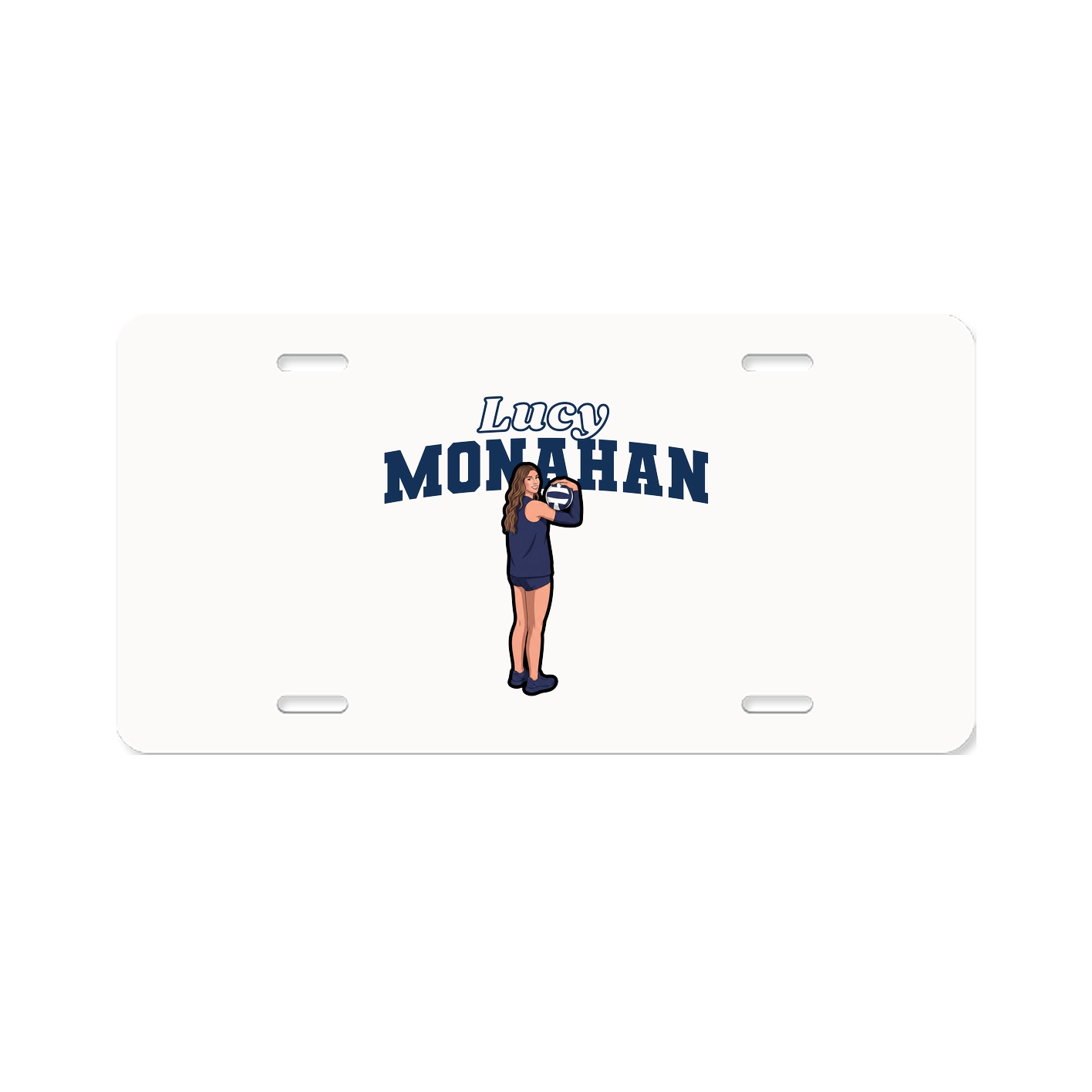 License Plate — Name Arch in Classic